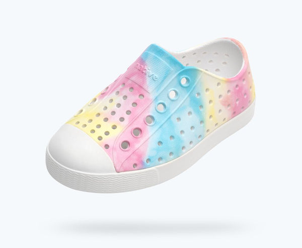 NATIVE JEFFERSON SUGARLITE PRINT, SHELL WHITE/PASTEL TIE DYE