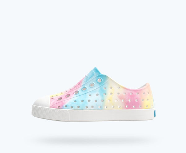 NATIVE JEFFERSON SUGARLITE PRINT, SHELL WHITE/PASTEL TIE DYE