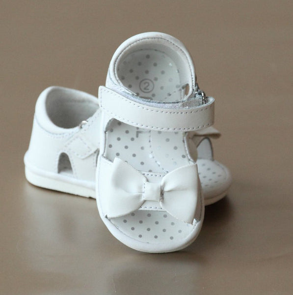 BABY BOW SANDAL IN WHITE #17301