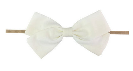 BABY WISP, MINI LATCH CLIP FAUX SUEDE HAND TIED BOW