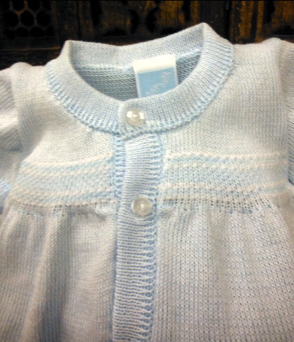 WILL'BETH 3PC BLUE KNIT ROMPER #855070