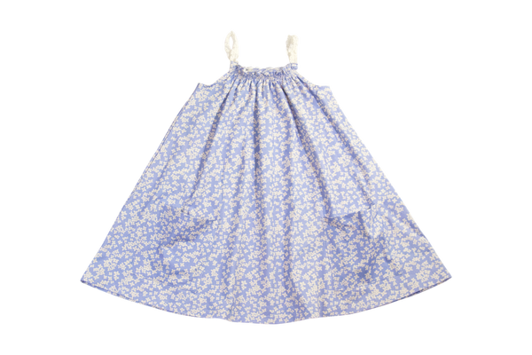 POPPY'S POCKET DRESS IN CORNFLOWER PRINT