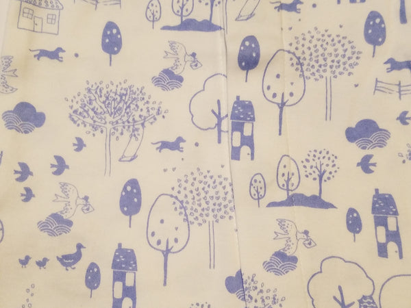 BLUE PERFECT DAY ORGANIC COTTON MAGNETIC FOOTIE #17407