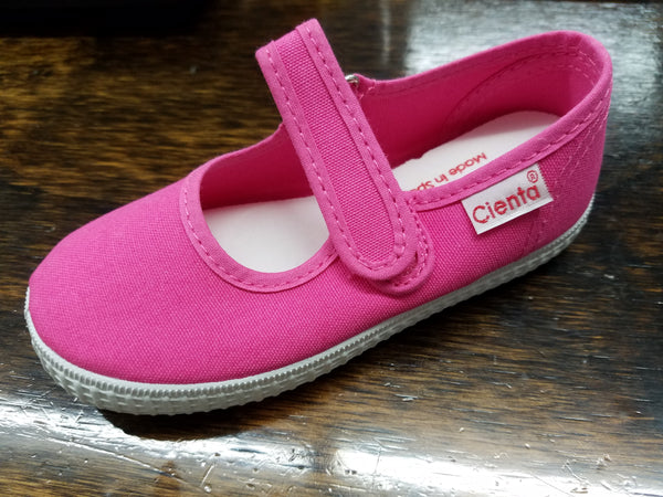 CIENTA MARY JANES IN FUCHSIA #56000-12