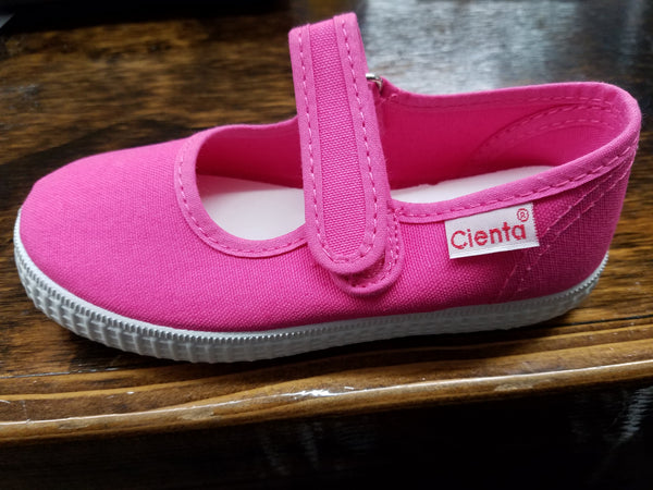 CIENTA MARY JANES IN FUCHSIA #56000-12
