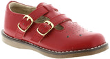 DANIELLE APPLE RED DOUBLE BUCKLE MARY JANE BY FOOTMATES #21263