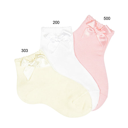 KNEE SOCK WITH BOW IN COUNTRY PINK #2551526