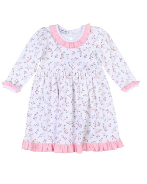 GRACE’S CLASSIC LS PIMA COTTON FLORAL PRINT DRESS