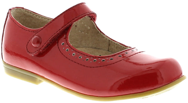 EMMA RED PATENT MARY JANES BY FOOTMATES#21267