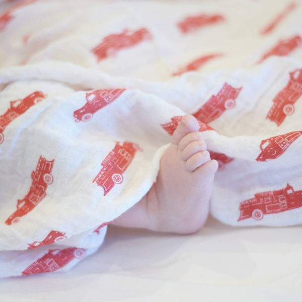 VINTAGE FIRETRUCKS SWADDLE