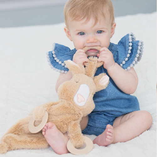 BELLA TUNNO RUTHIE ROO SIDEKICK PLUSH TEETHER