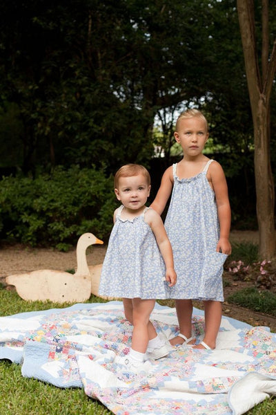 POPPY'S POCKET DRESS IN CORNFLOWER PRINT