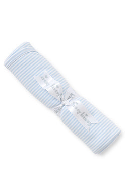 LIGHT BLUE STRIPES BLANKET