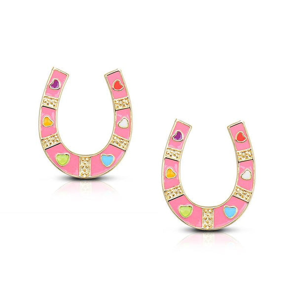 HORSESHOE STUD EARRINGS