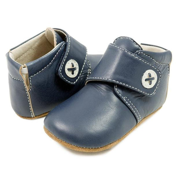 LIVIE & LUCA, BABY BENNY SHOE IN NAVY OR BROWN
