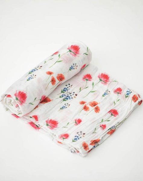 COTTON MUSLIN SWADDLE, WILD MUMS