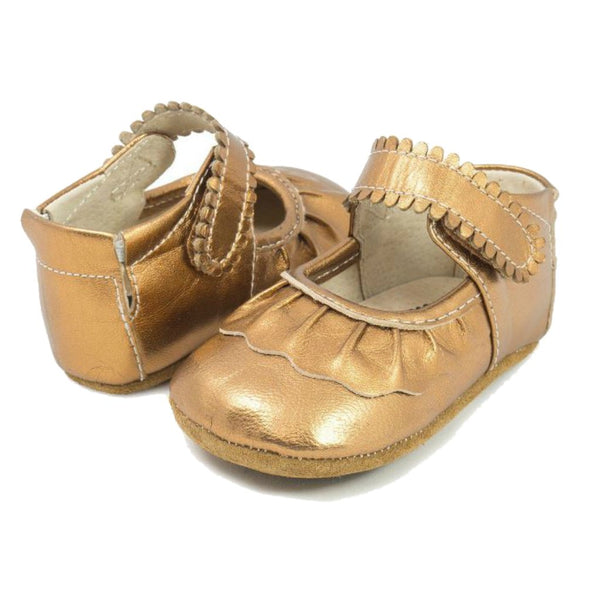 LIVIE & LUCA, BABY RUCHE IN COPPER METALLIC