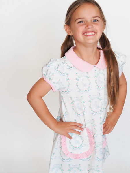 CYPRESS ROW PINK WREATH BUNNY DRESS