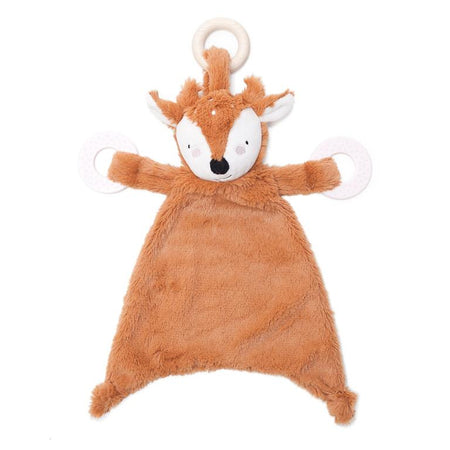 FELIX THE FOX KNIT BABY RING RATTLE