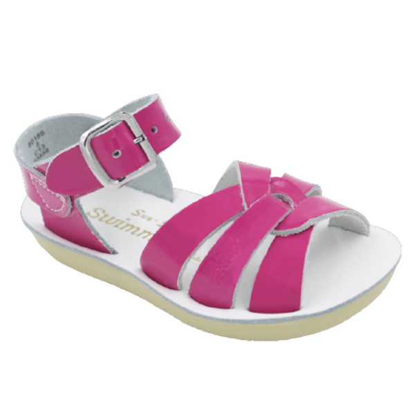 Sun Sans Swimmer Style Sandal in Shiny Fuchsia