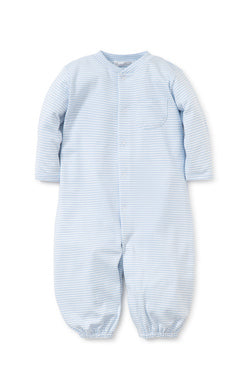 LIGHT BLUE STRIPES CONVERTIBLE GOWN