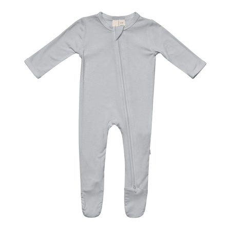 ZIPPERED FOOTIE IN CHARCOAL BY KYTE