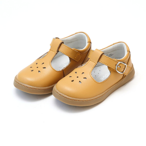 CHELSEA SPORTY T-STRAP MARY JANE IN MUSTARD #19720M
