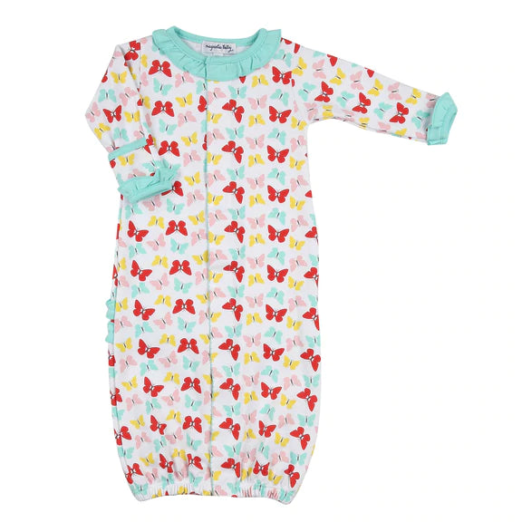 MARIPOSA PRINTED RUFFLE CONVERTER GOWN