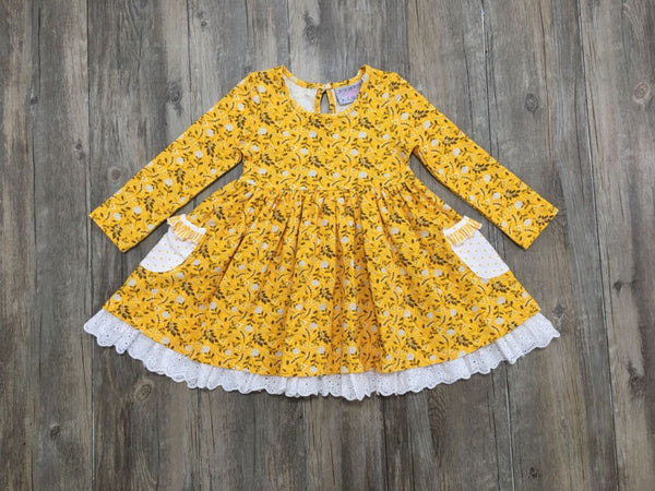 SERENDIPITY TIERED EYELET POCKET DRESS F2217