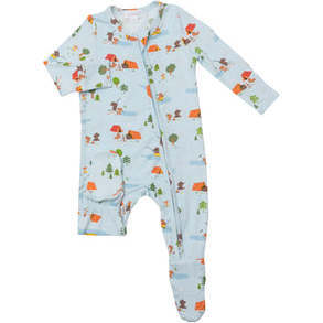 FISHING ANIMALS 2 WAY ZIPPER FOOTIE