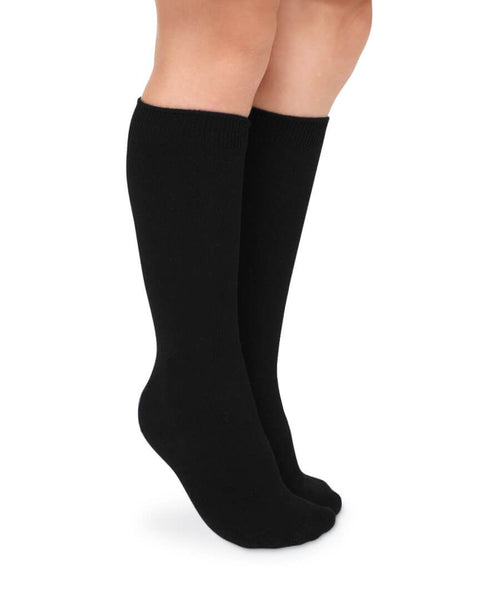 Smooth Toe Cotton Knee High Socks 2 Pair Pack #1600
