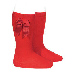 KNEE SOCK WITH BOW IN RED #2551550