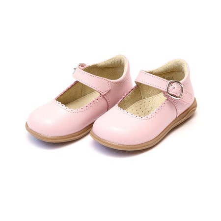 DOTTIE SCALLOPED T-STRAP MARY JANE IN PINK