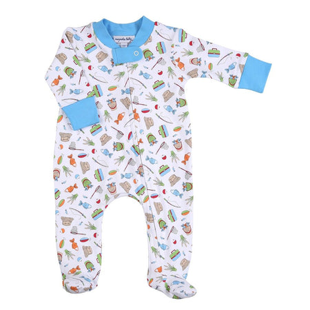 LITTLE LOVE BUG PRINTED RUFFLE FRONT FOOTIE
