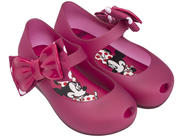 MINI MELISSA, MINNIE SIDE BOW SHOE IN PINK #21796