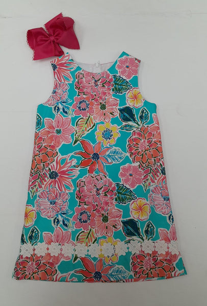 J BAILEY OCEAN FLORAL DRESS