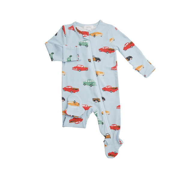 RESCUE VEHICLES 2 WAY ZIPPER FOOTIE