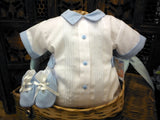 WILL'BETH BOY'S ROMPER WITH SHOES SET #006110