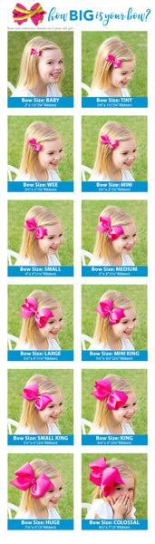 WEE ONE'S X-SMALL ORGANZA OVERLAY BOW #8594