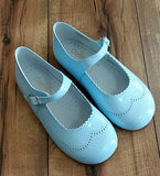 #21517 PALE BLUE, PATENT LEATHER, MARY JANE BY GEPPETTOS