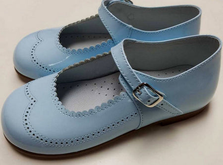 GEPPETTOS BLUE T-STRAP MARY JANES #484BL