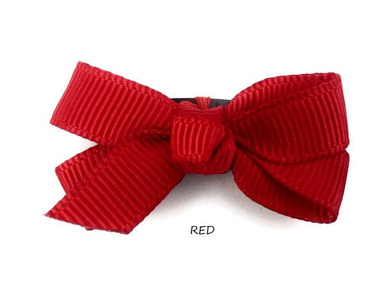 BABY WISP, MINI LATCH WISP CLIP CHELSEA BOW (CHOOSE YOUR COLOR)