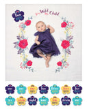 Baby's First Year Blanket & Cards Set - Stay Wild My Child #22312