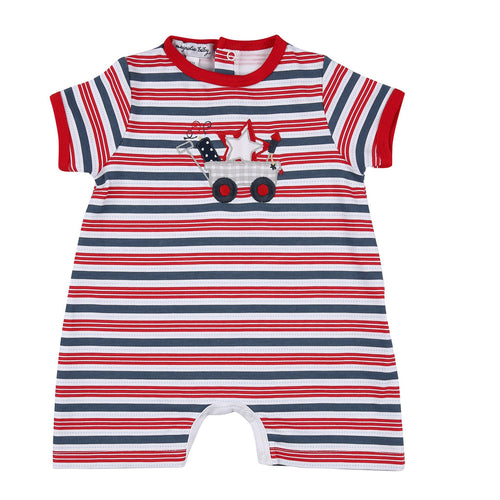 4TH OF JULY APPLIQUE SHORT PLAYSUIT