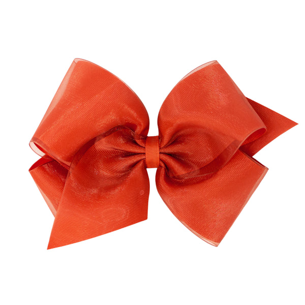 WEE ONE'S X-SMALL ORGANZA OVERLAY BOW #8594