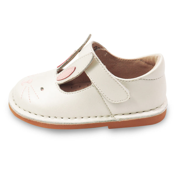 MOLLY LEATHER SHOE IN WHITE PEARL #19814