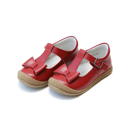 RUTHIE T-STRAP STITCH DOWN MARY JANE IN RED PATENT