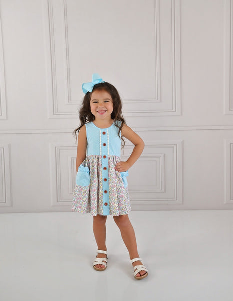 JOYFUL SPRING PRIM POCKET DRESS 2331 (PREORDER EXPECTED DELIVERY MID FEBRUARY)