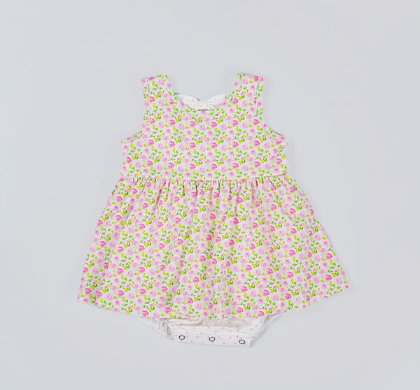 SWOON BABY DITSY FLORAL DAINTY BOW BUBBLE DRESS 2353