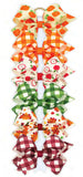 WEE ONE’S HARVEST THEMED PRINT GROSGRAIN BOW #9540 #9544